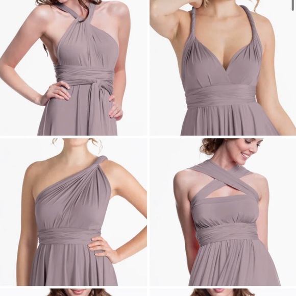 🎁 Henkaa Sakura Mauve Maxi Dress - Picture 2 of 4